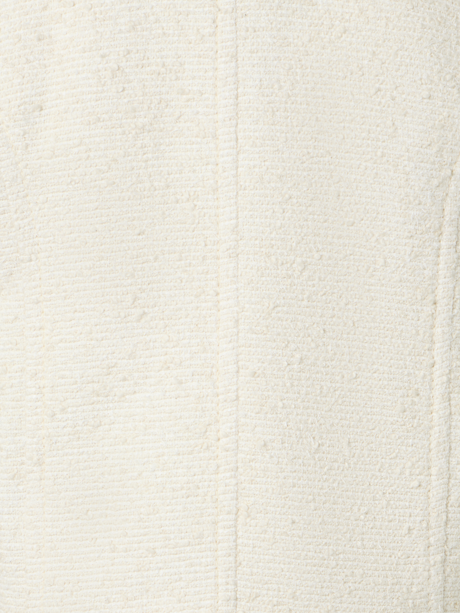 Designer Kastige Sommer-Jacke aus Bouclé-Baumwolle - Ecru