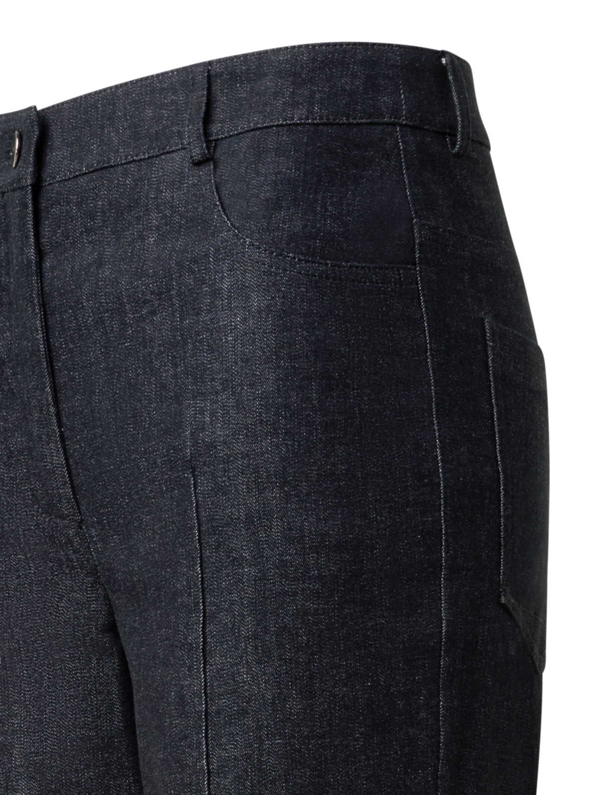 Designer Schlaghose aus Denim Stretch-Baumwolle - Schwarz