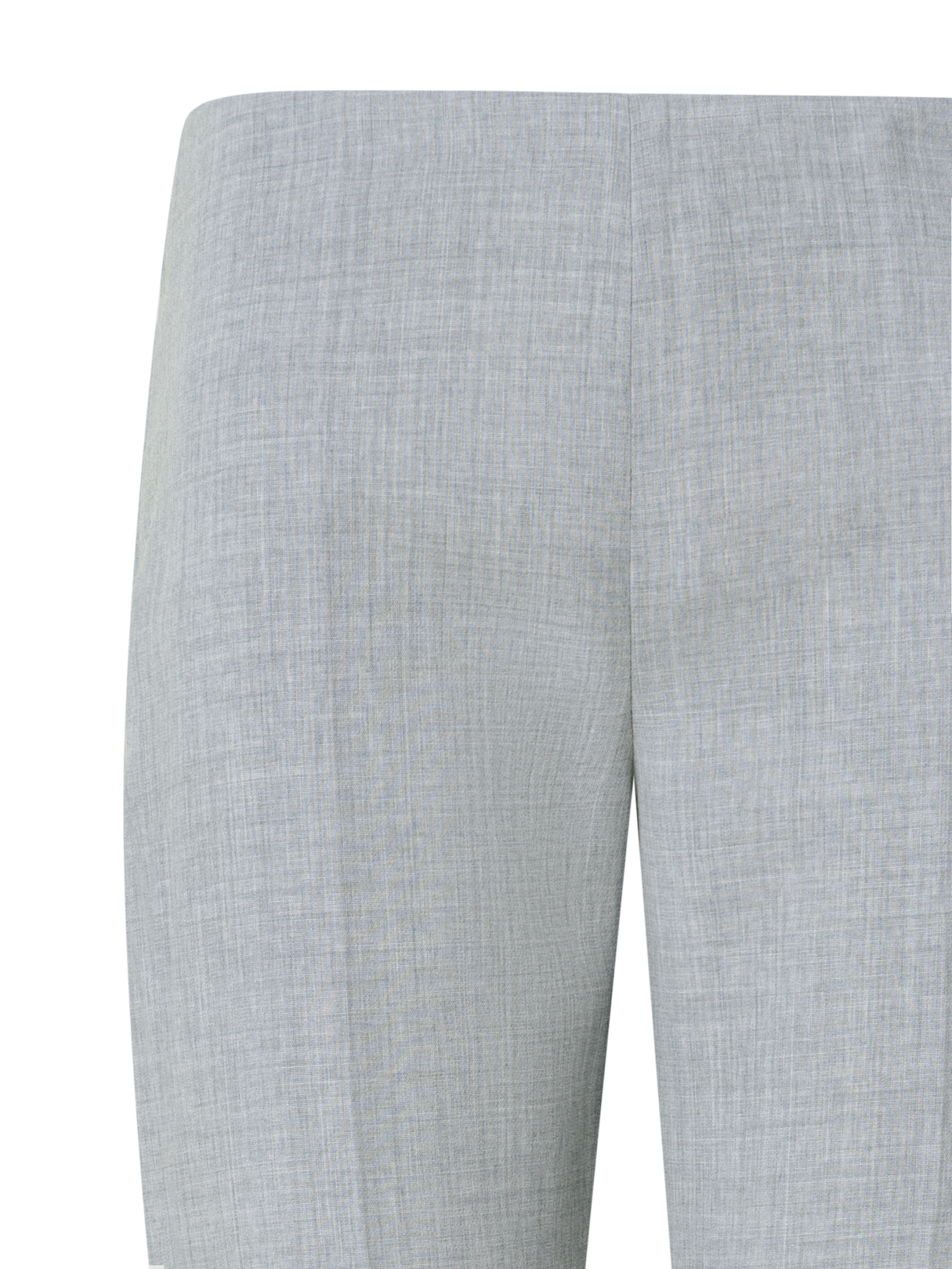 Designer Slim Hose aus Woll-Doubleface - Grau