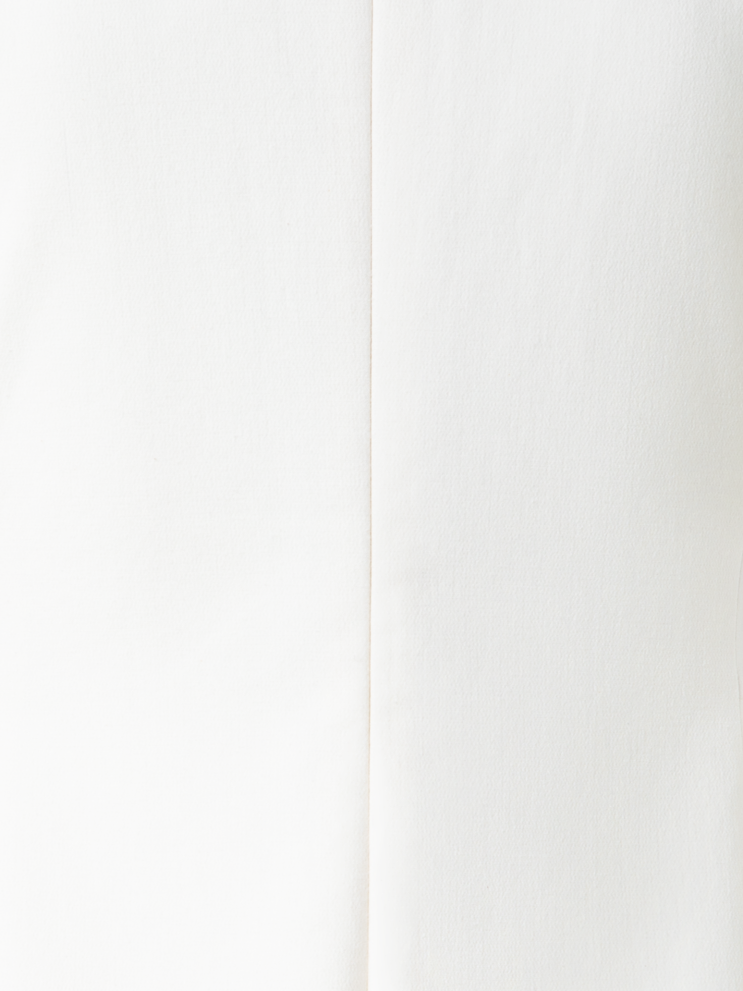 Designer Doubleface Etuikleid aus Baumwollseide - Ecru - Weiss