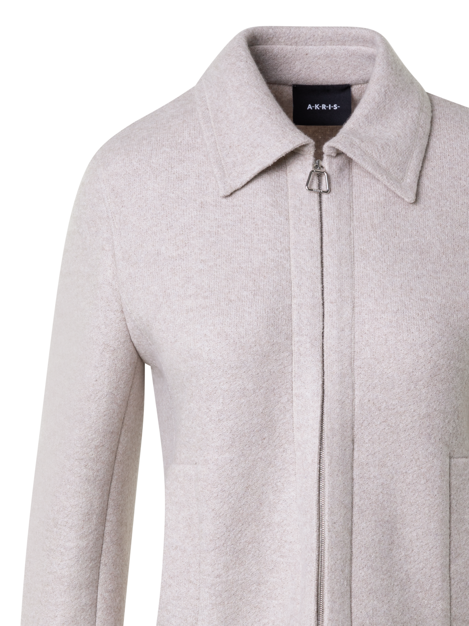 Designer Kurze Kaschmirjacke aus 100% Kaschmir - Grau