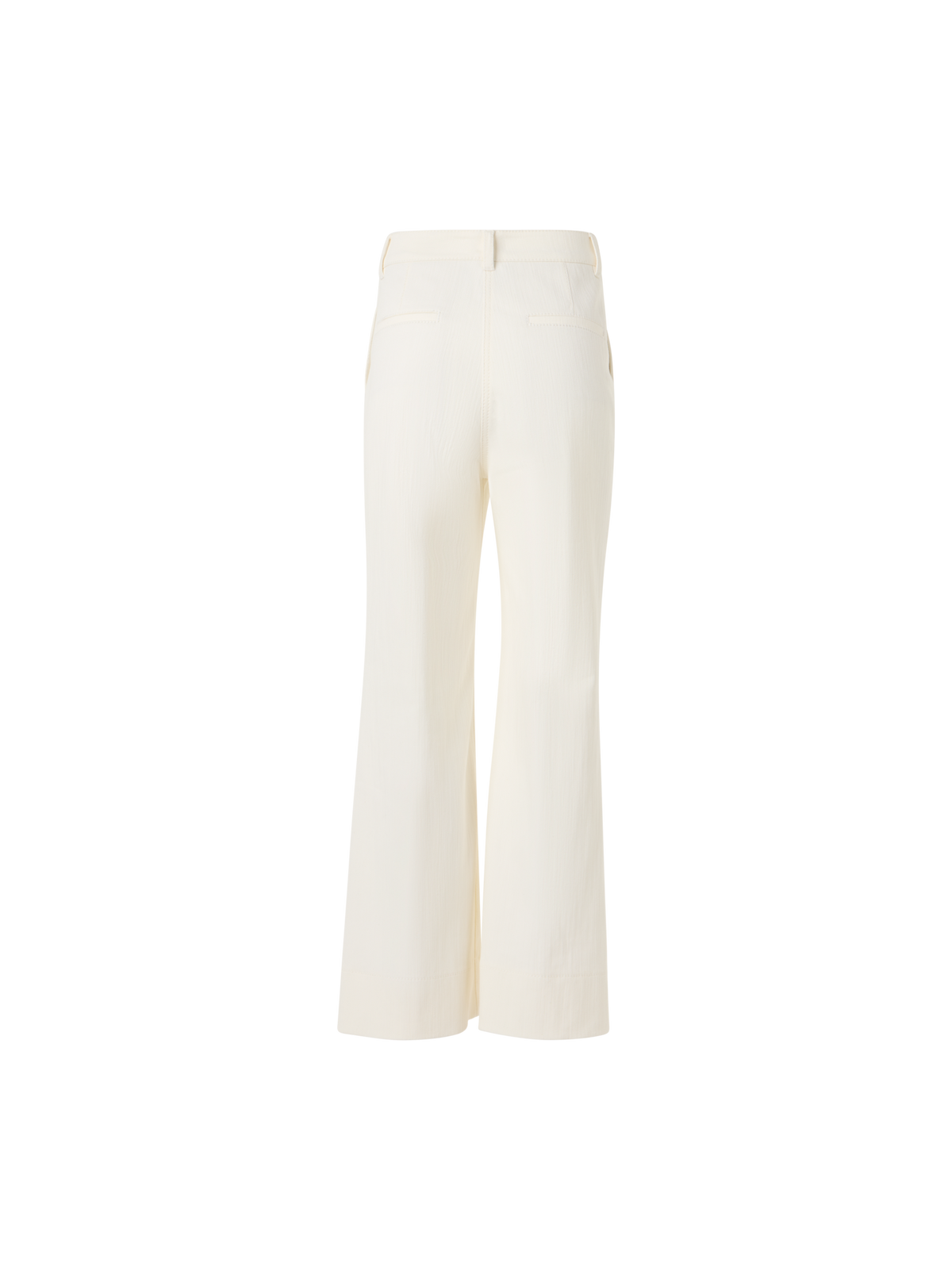 Designer Cecily Bootcut Hose aus Baumwoll-Stretch-Denim - Ecru