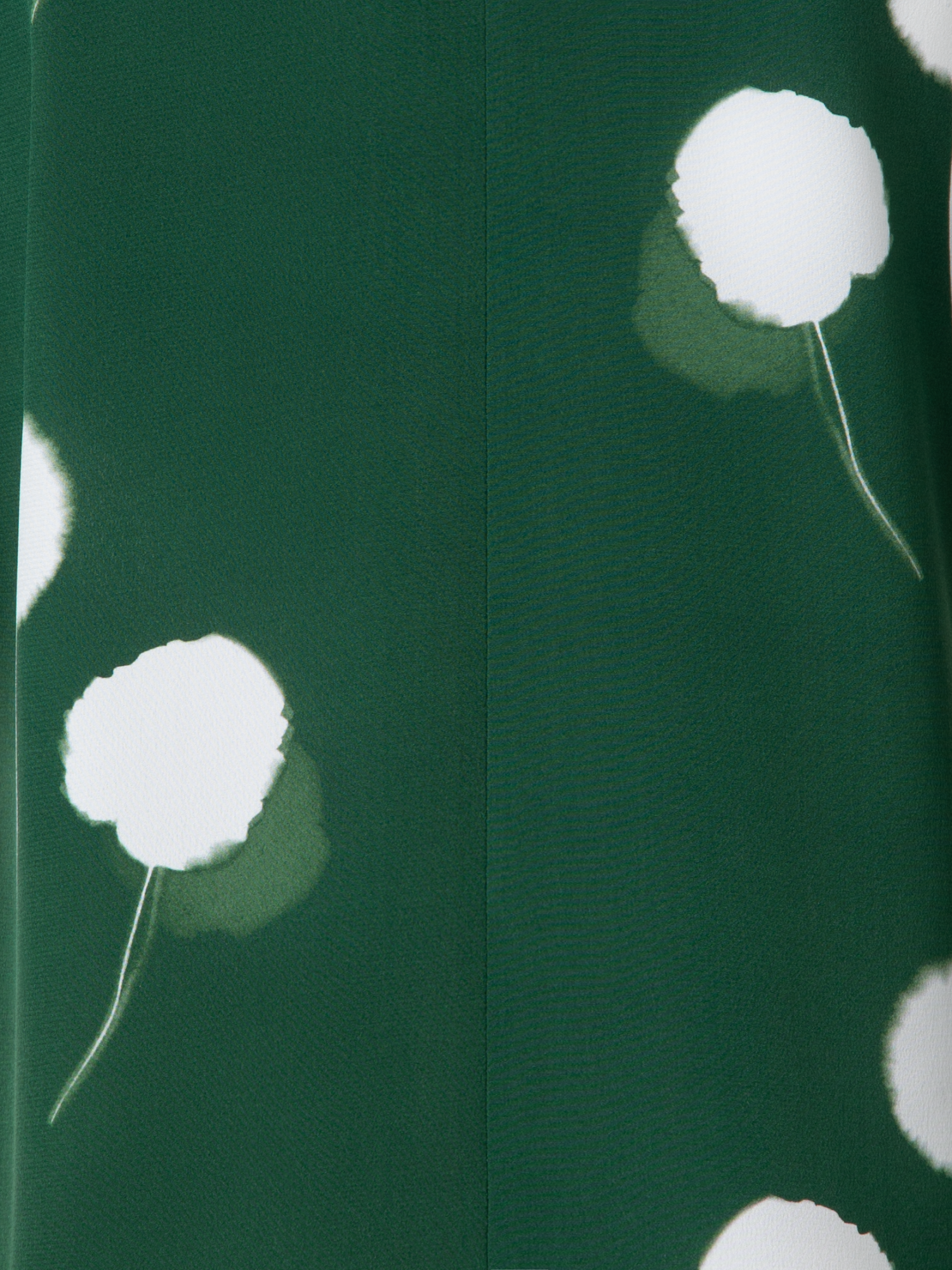 Designer Seidentunika mit Dandelion Druck - Grün - Bunt