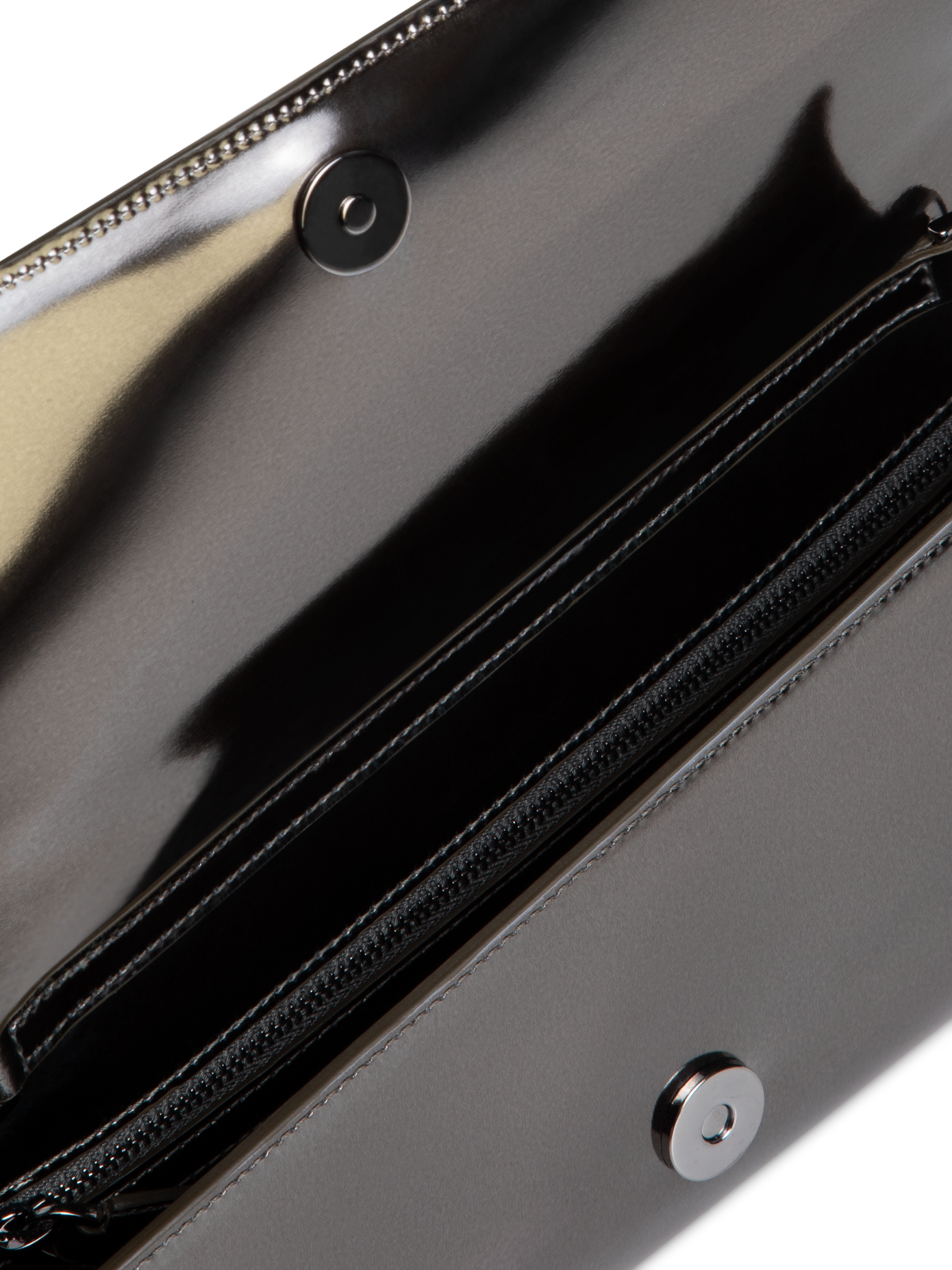 Designer Anouk Small Trapezoid Clutch - Schwarz - Grau