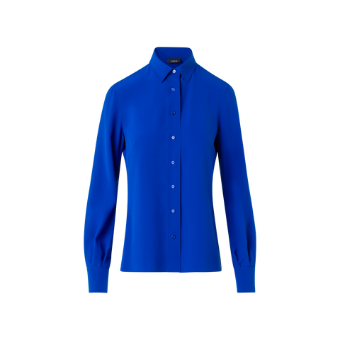 Hemdbluse aus Seiden-Crêpe