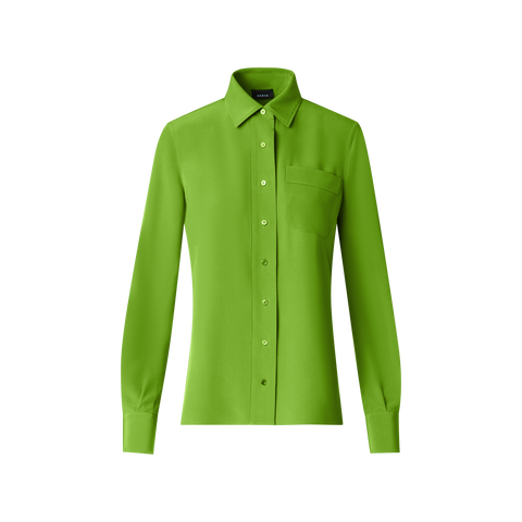 Taillierte Seidenbluse