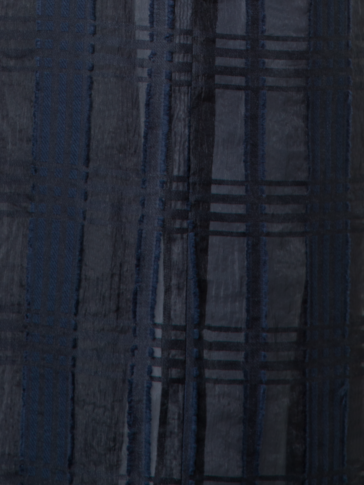 Designer Gerade Hose aus Baumwolle mit weitem Bein - Dunkelblau - Blau