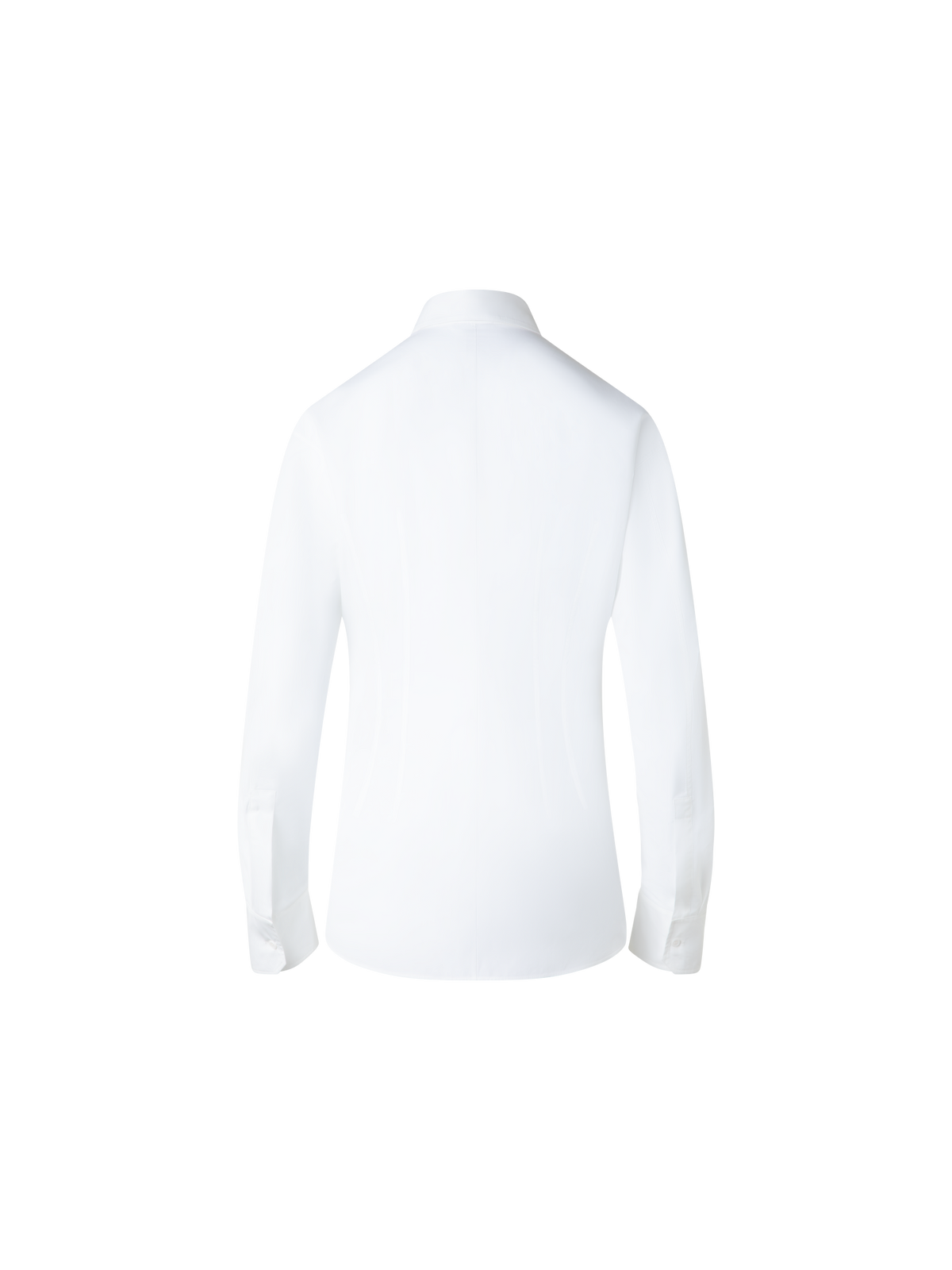 Designer Taillierte Baumwoll-Bluse - Ecru - Weiss