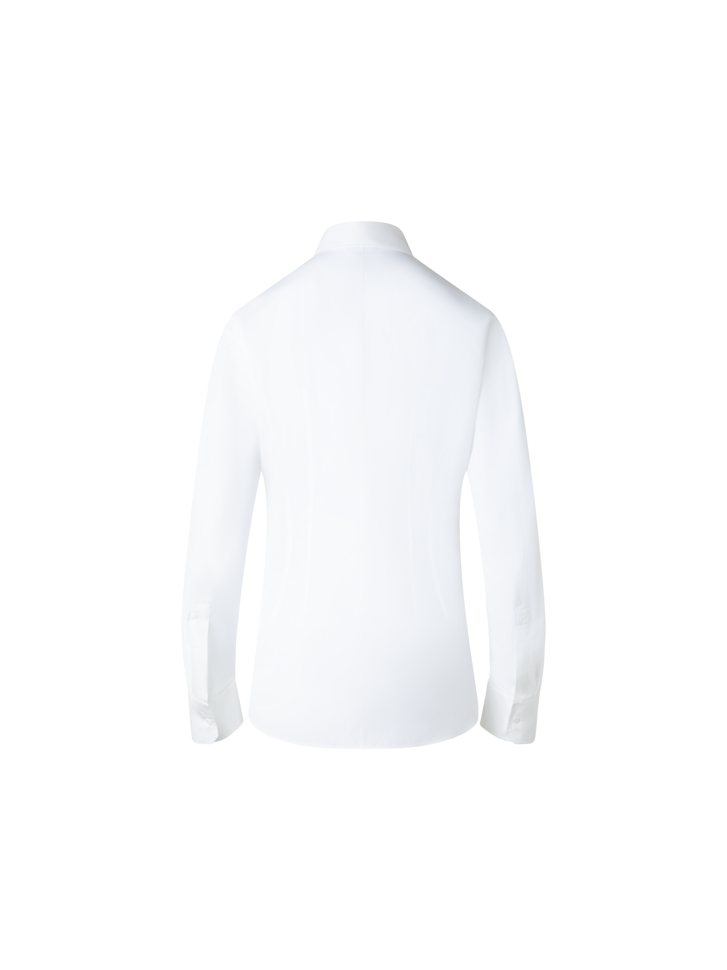 Designer Taillierte Baumwoll-Bluse - Ecru - Weiss