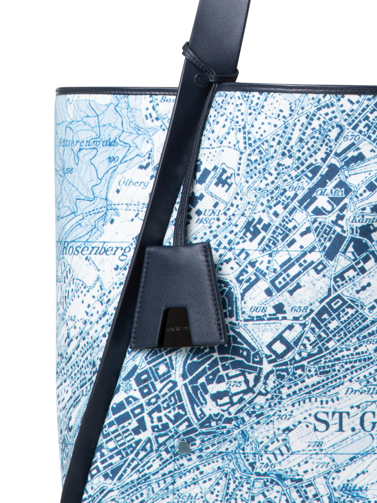 Designer Alex Medium Tote - Blau - Bunt