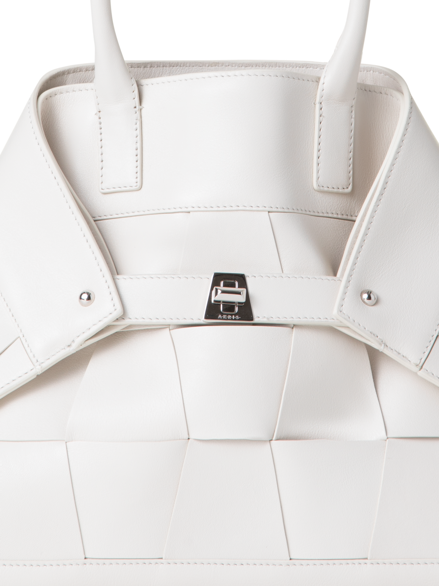 Designer Ai Small Top Handle Tote - Ecru - Weiss