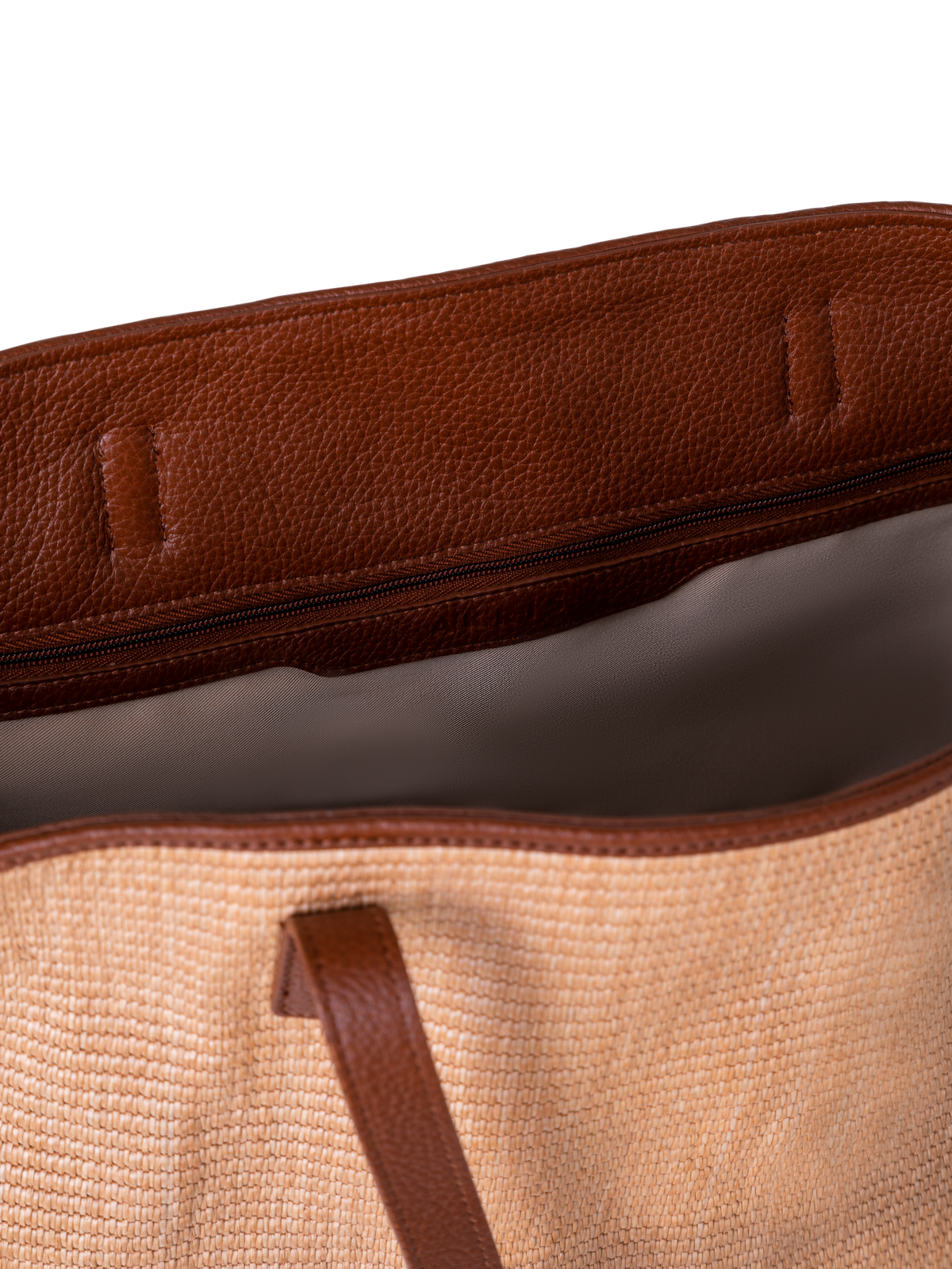 Designer Ai Medium Shoulder Tote - Beige - Braun