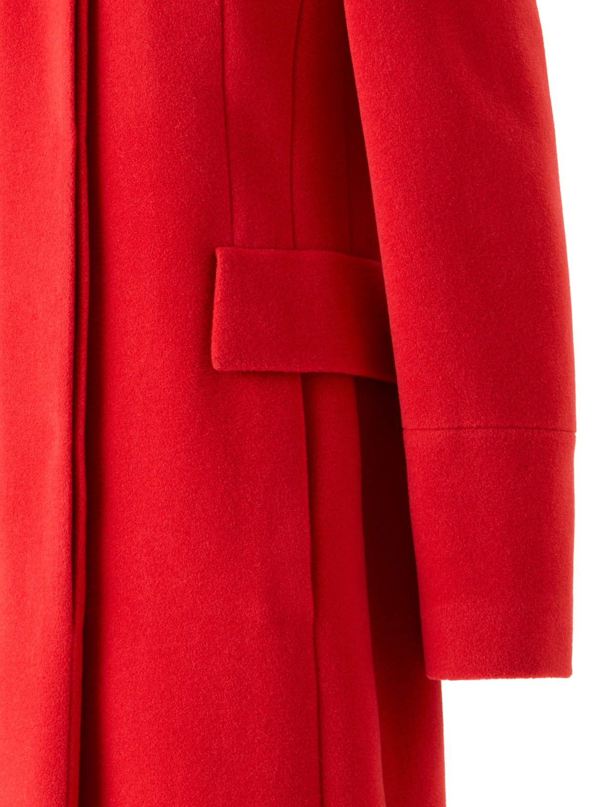 Designer Mantel aus Wollmischung - Rot