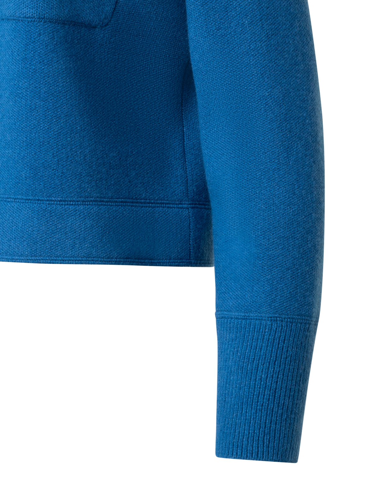 Designer Kurze Kaschmir-Strickjacke - Blau