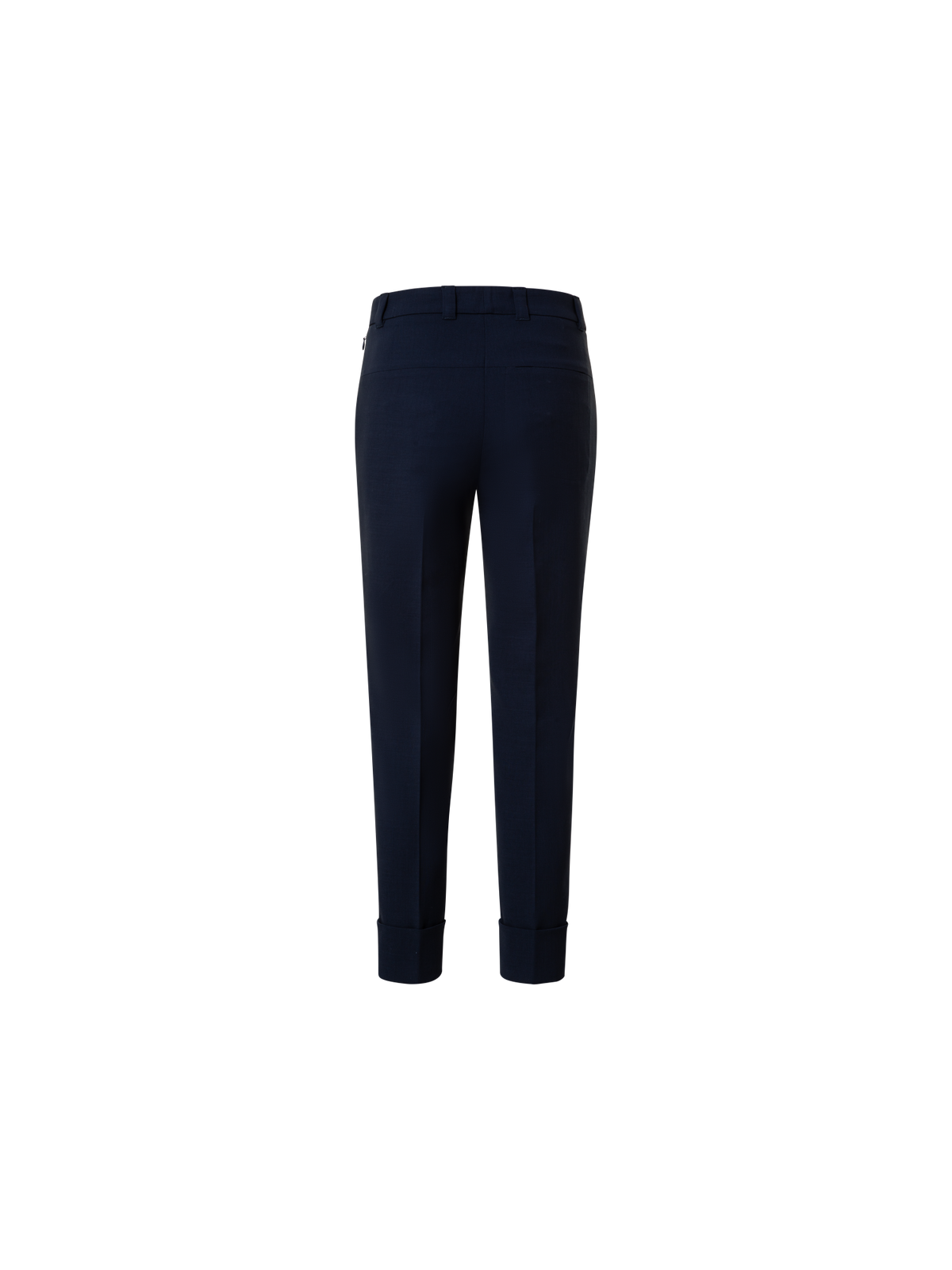 Designer Tapered Hose aus Woll-Doubleface - Dunkelblau - Blau