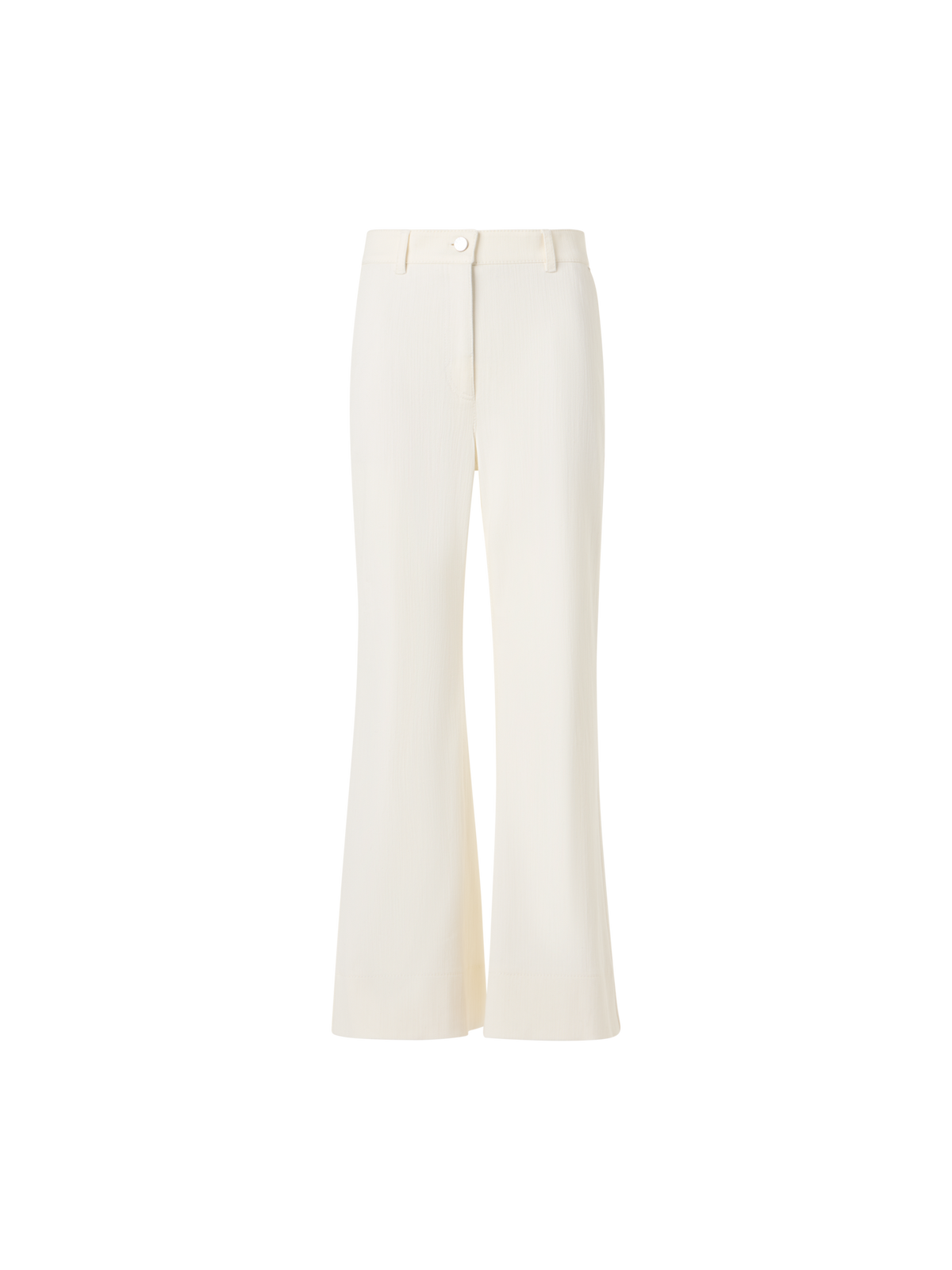 Designer Cecily Bootcut Hose aus Baumwoll-Stretch-Denim - Ecru