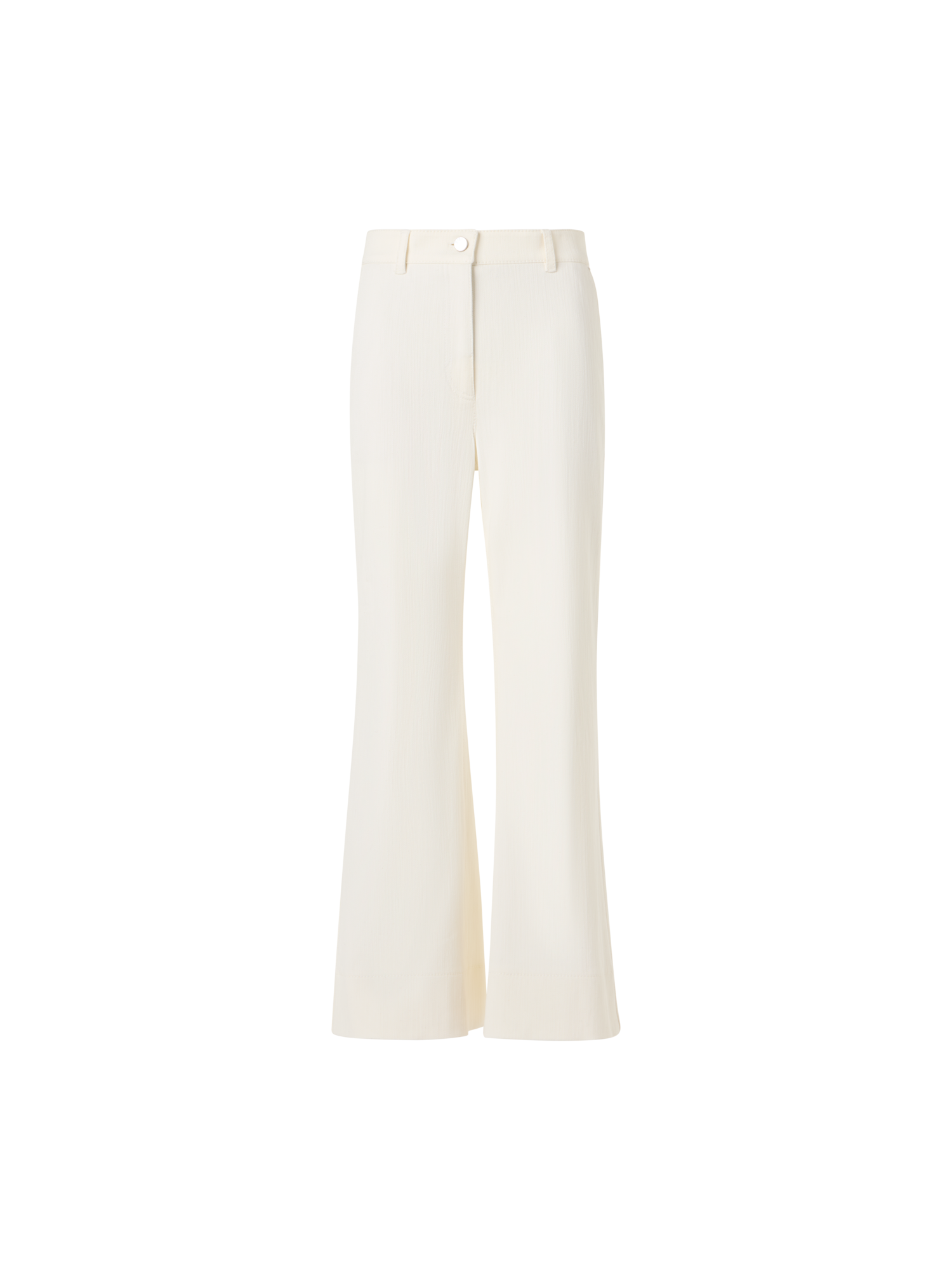 Designer Cecily Bootcut Hose aus Baumwoll-Stretch-Denim - Ecru