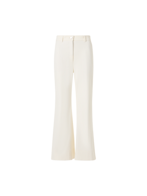 Designer Cecily Bootcut Hose aus Baumwoll-Stretch-Denim - Ecru