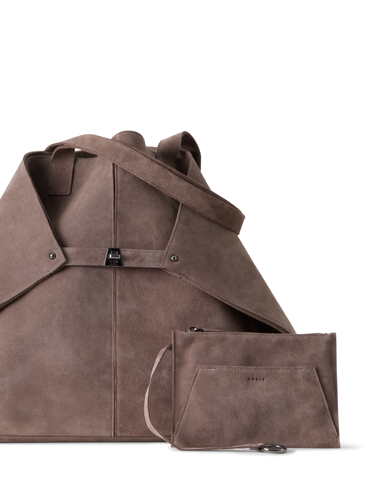 Designer Ai XL Shoulder Tote Bag - Braun