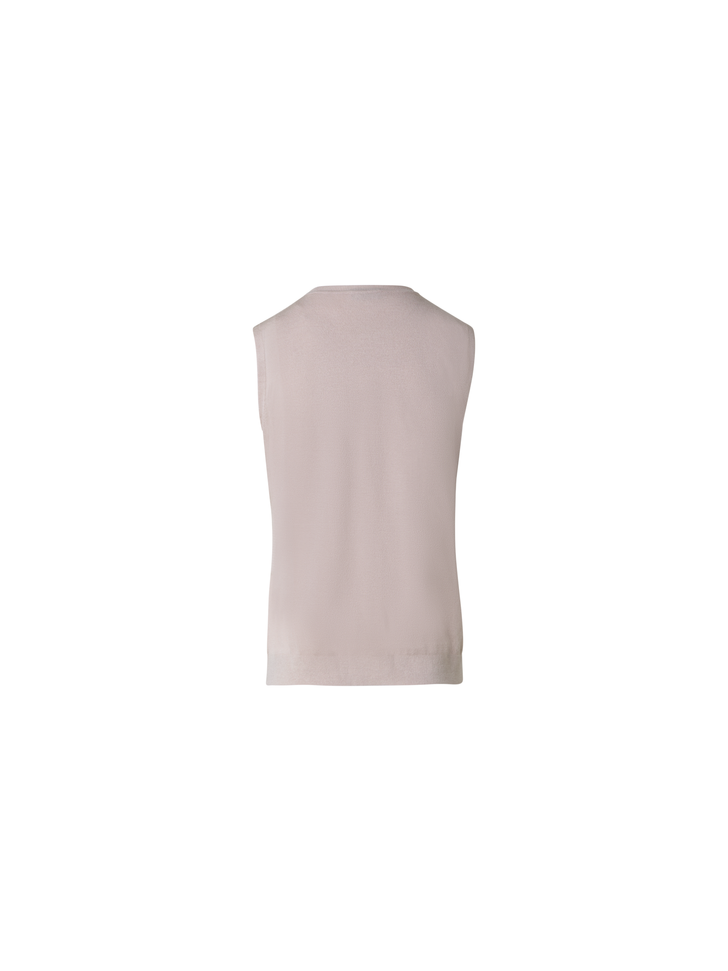 Designer Stricktop mit halbtransparenten Seiten - Grau - Beige