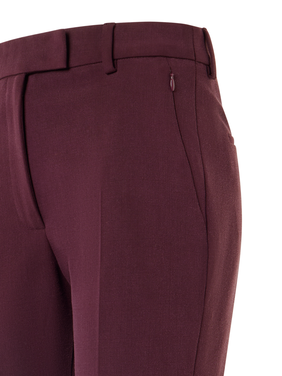 Designer Verkürzte Bootcut Hose - Rot