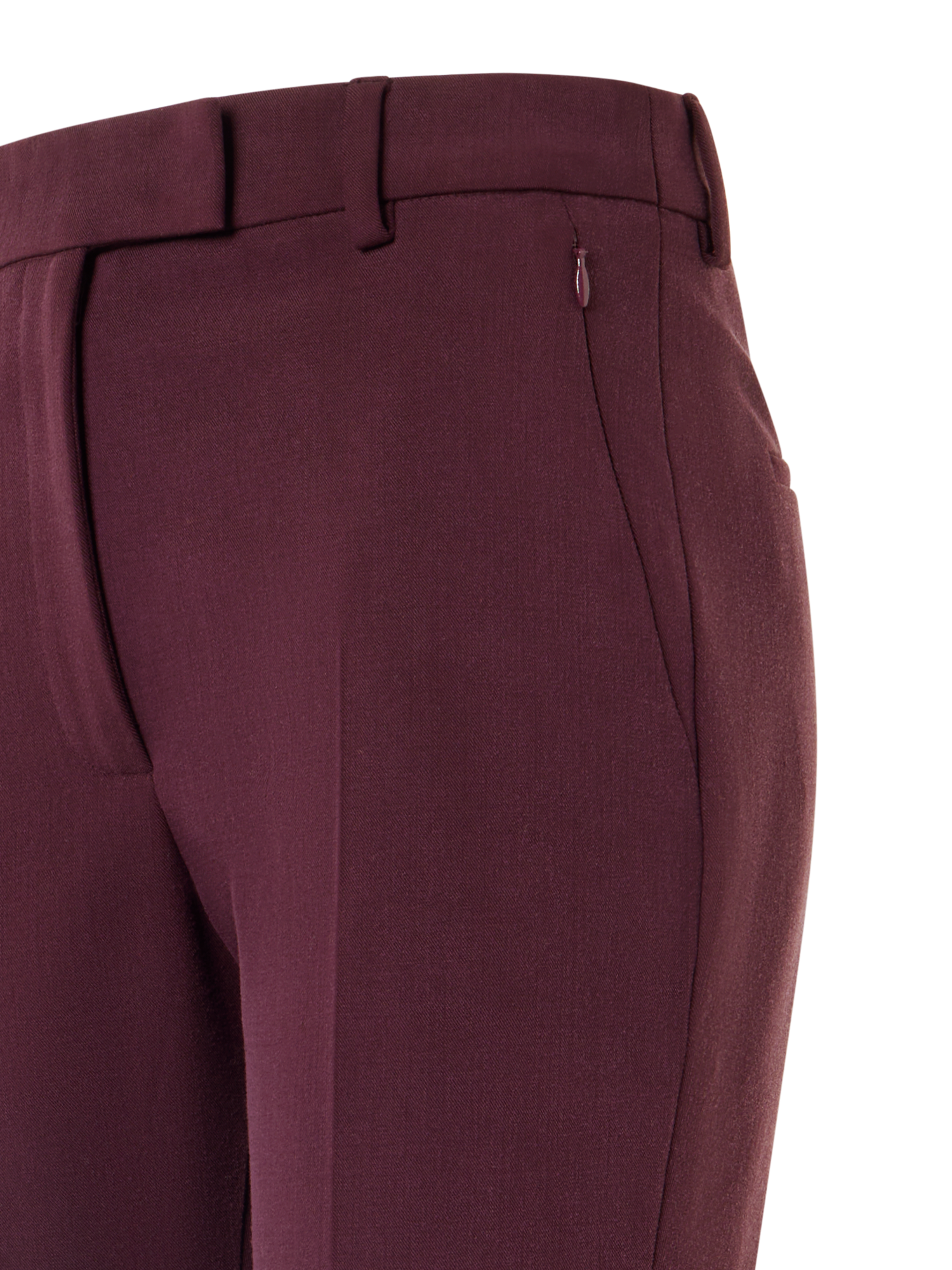 Designer Verkürzte Bootcut Hose - Rot