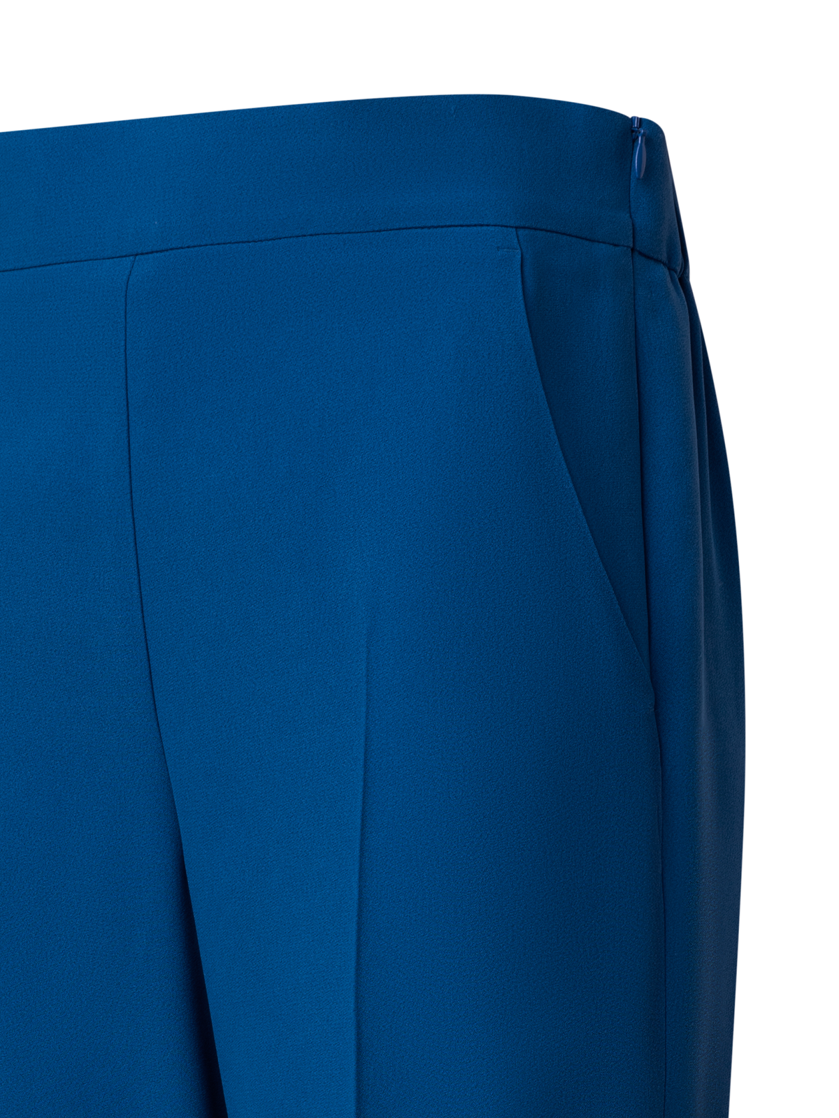 Designer Tapered Hose aus Crêpe - Blau
