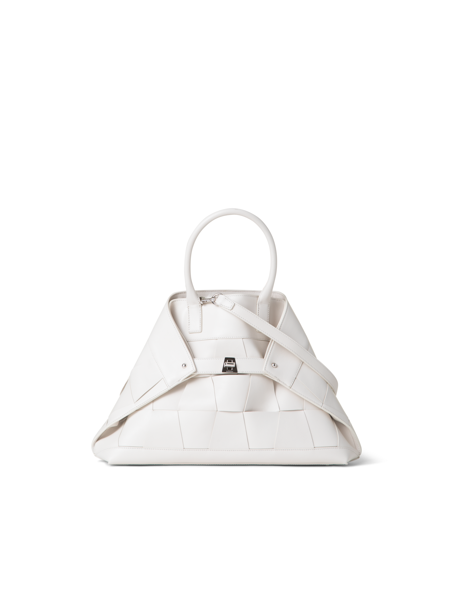 Designer Ai Small Top Handle Tote - Ecru - Weiss