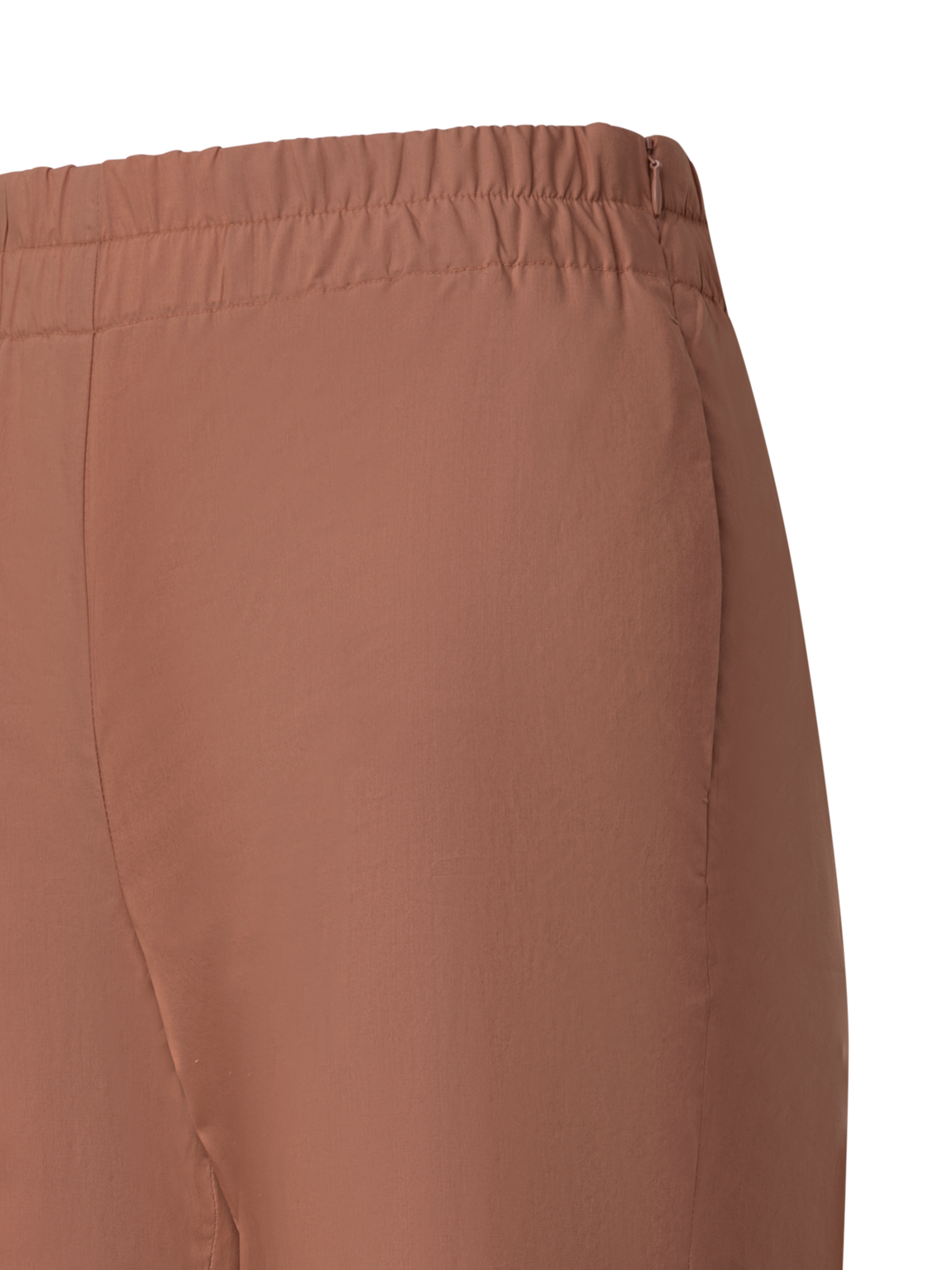 Designer Tapered Baumwollhose mit elastischem Bund - Braun