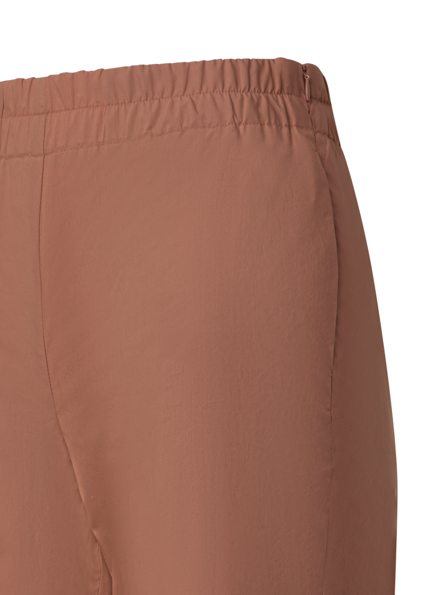 Designer Tapered Baumwollhose mit elastischem Bund - Braun
