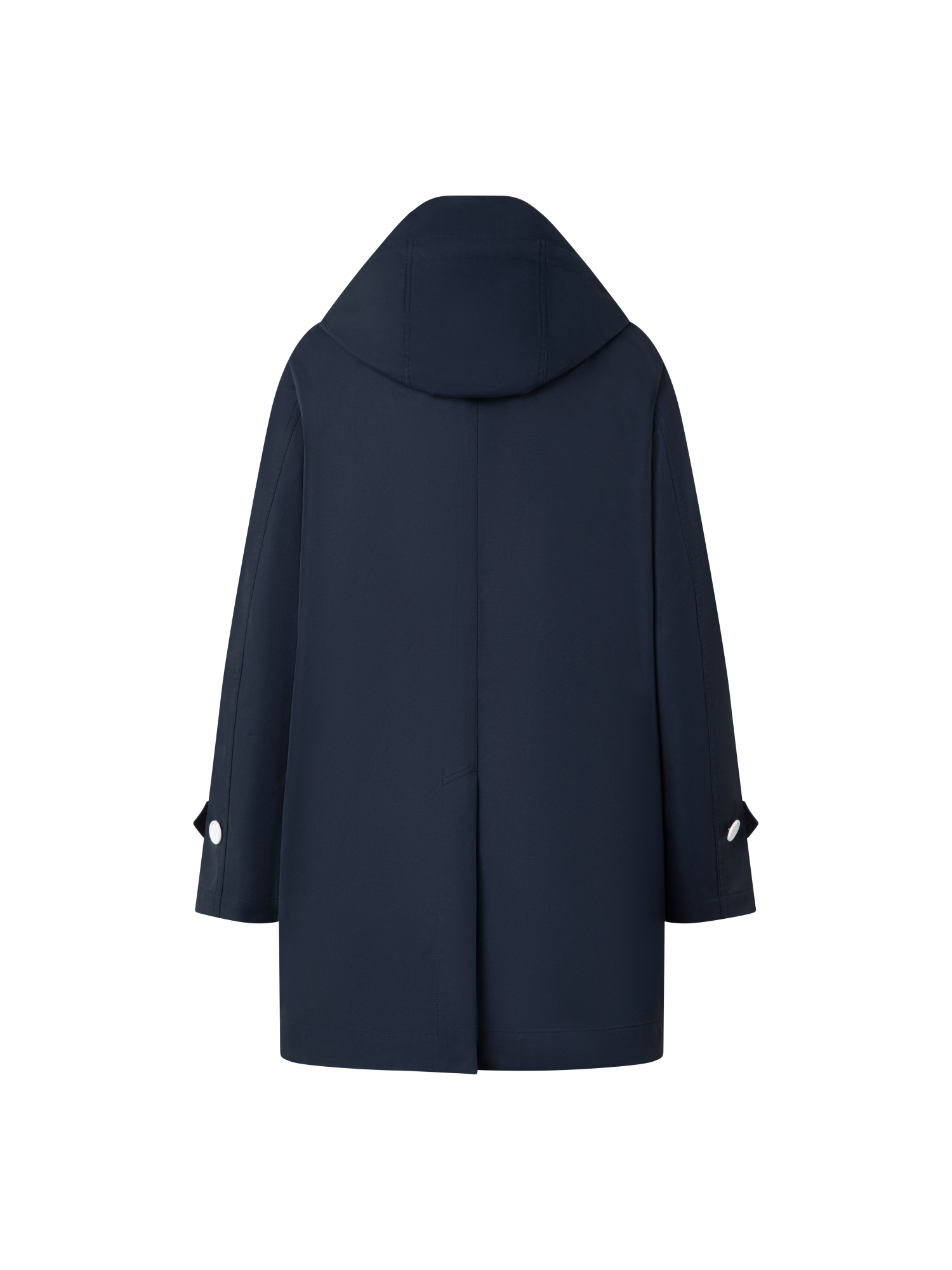 Designer Wasserabweisender Parka mit abnehmbarer Kapuze - Dunkelblau - Blau