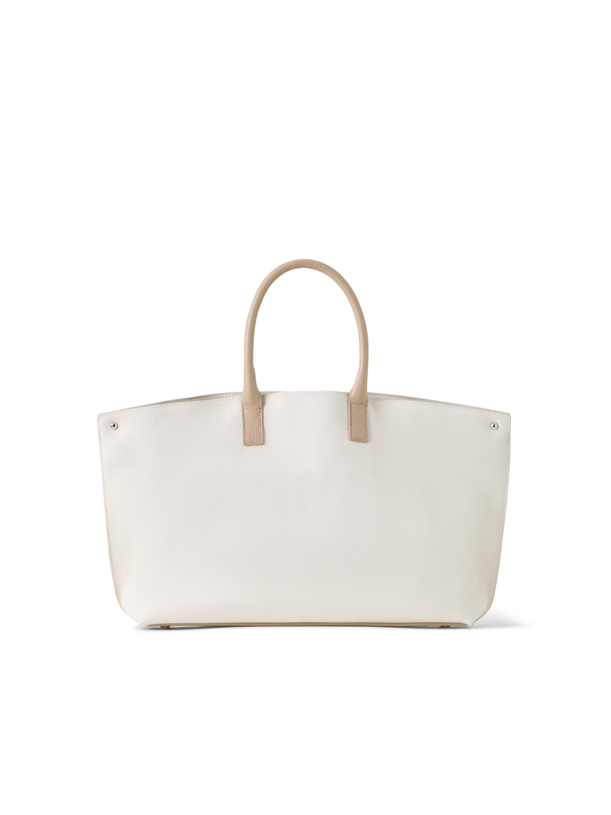 Designer Ai Small Top Handle Tote - Bunt - Beige