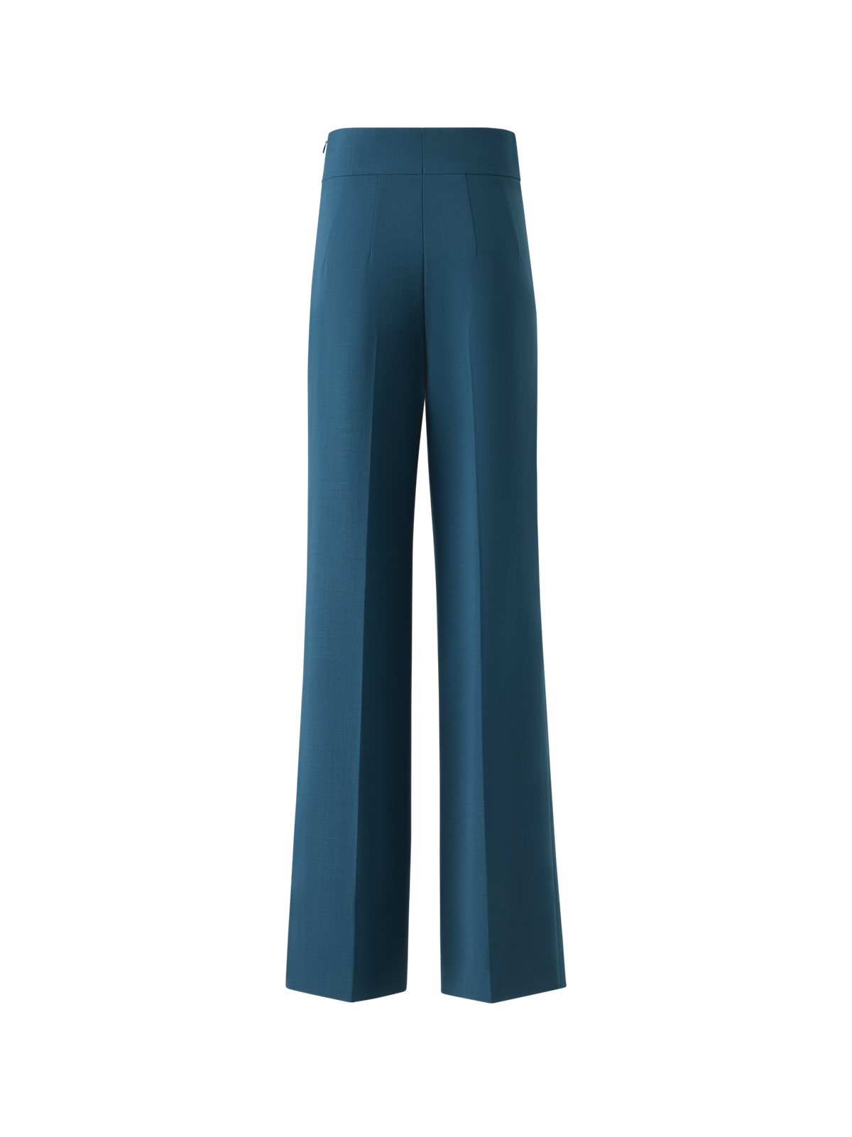 Designer Fiyuki High Waist Hose aus Woll-Doubleface - Grün