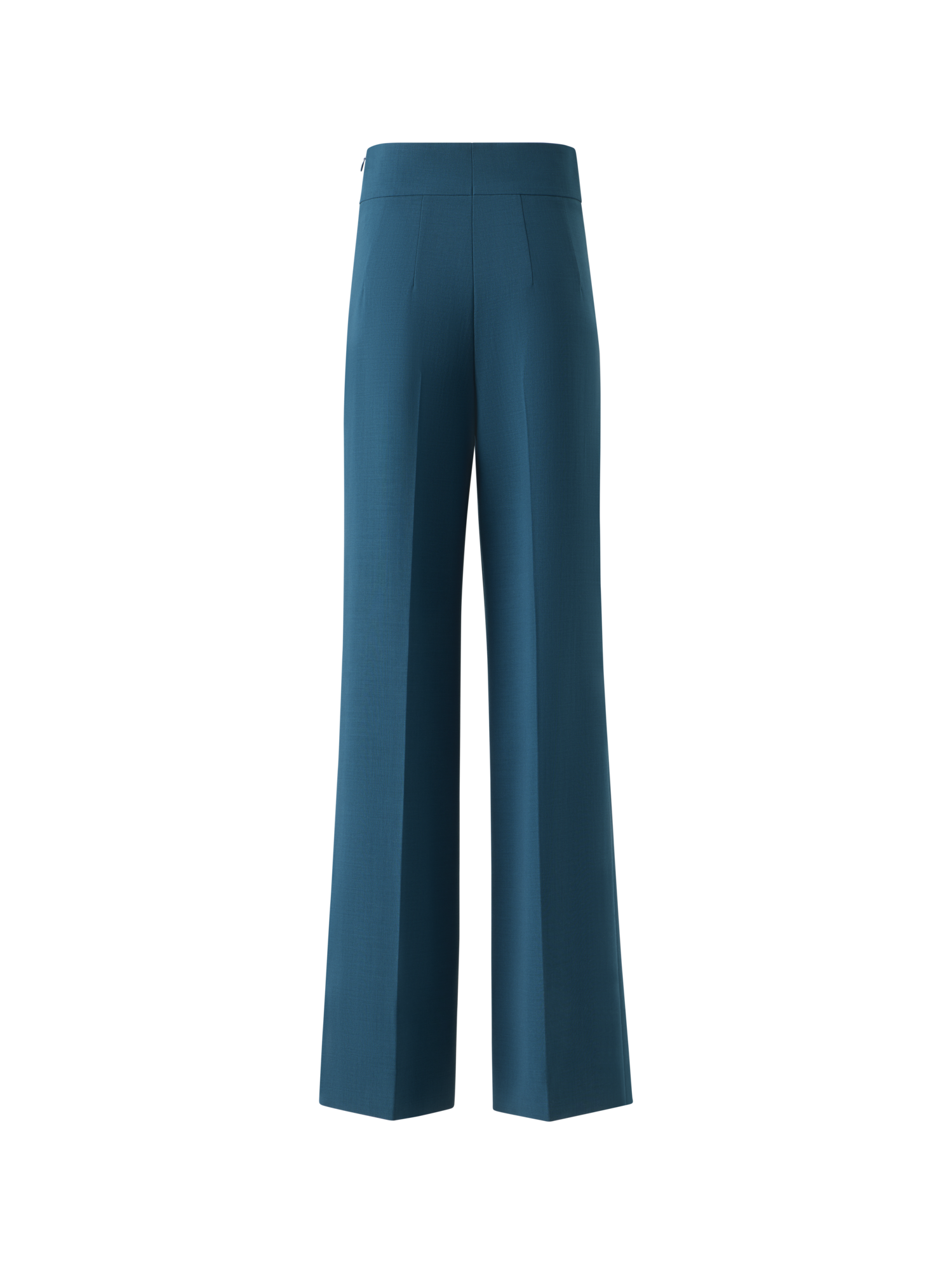 Designer Fiyuki High Waist Hose aus Woll-Doubleface - Grün