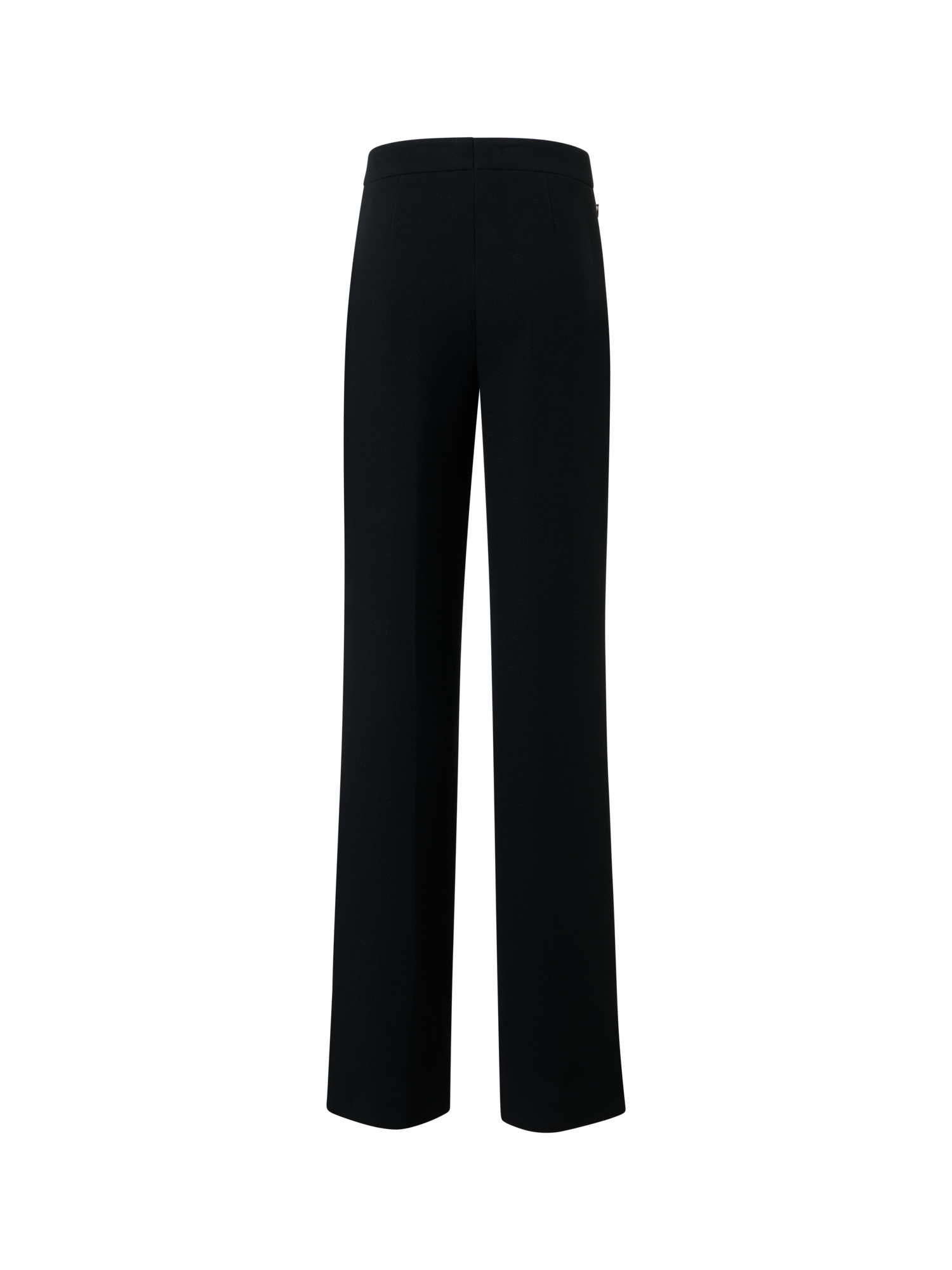 Designer Doubleface-Hose aus Woll-Crêpe mit weitem Bein