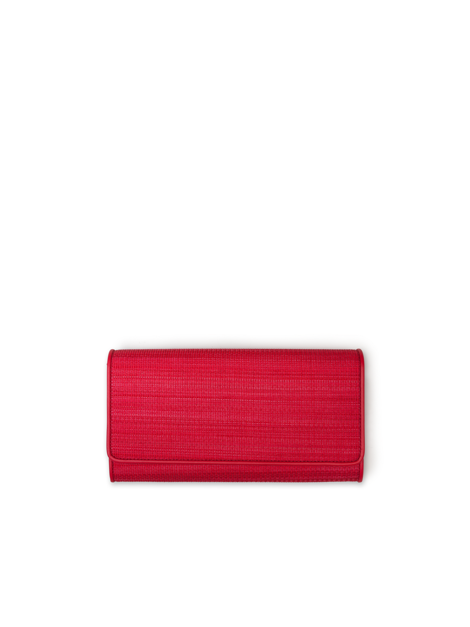 Designer Long Flap Wallet - Braun - Ecru - Beige - Rot - Rosa - Gold