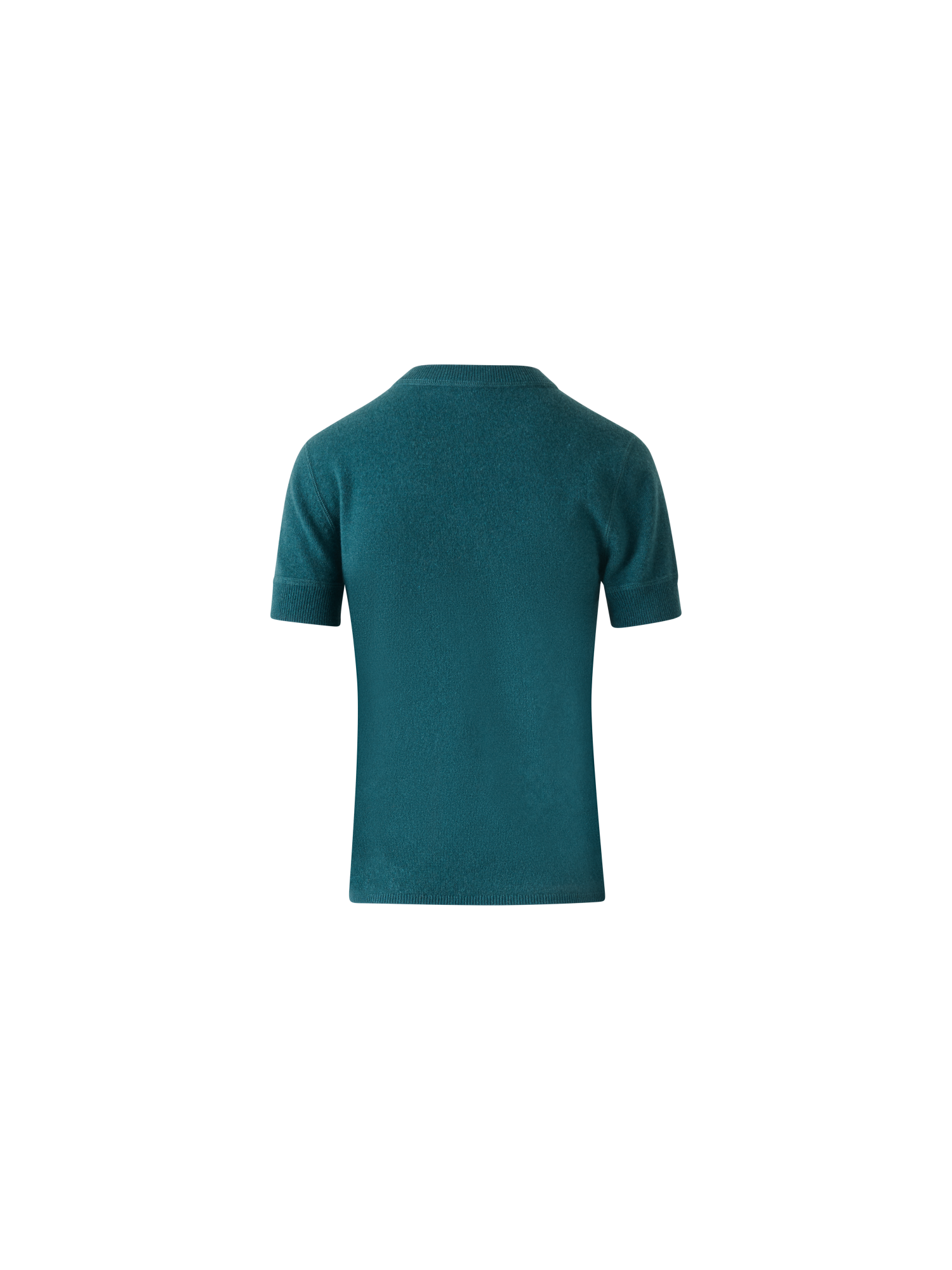 Designer Kurzarmpullover aus reinem Kaschmir - Grün