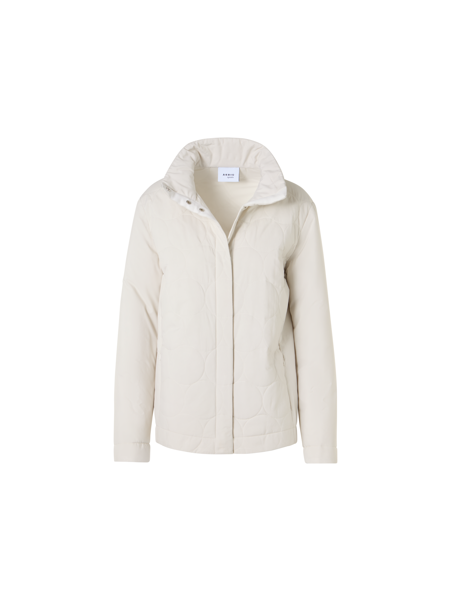 Designer Jacke mit charakteristischer Dot Steppung - Ecru - Beige