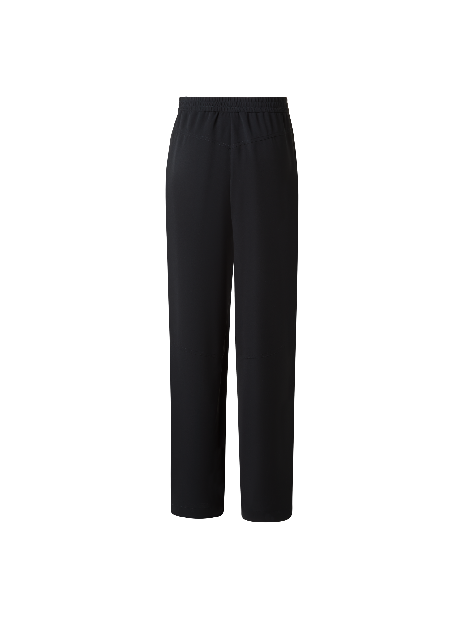 Designer Relaxed Tapered Sporty Hose aus Seide - Schwarz