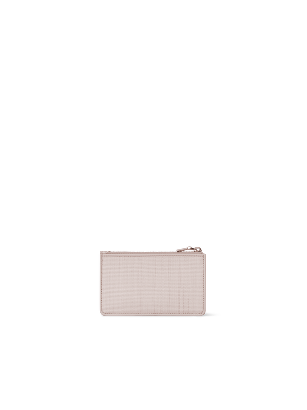 Designer Kartenetui aus Rosshaar und Leder - Beige