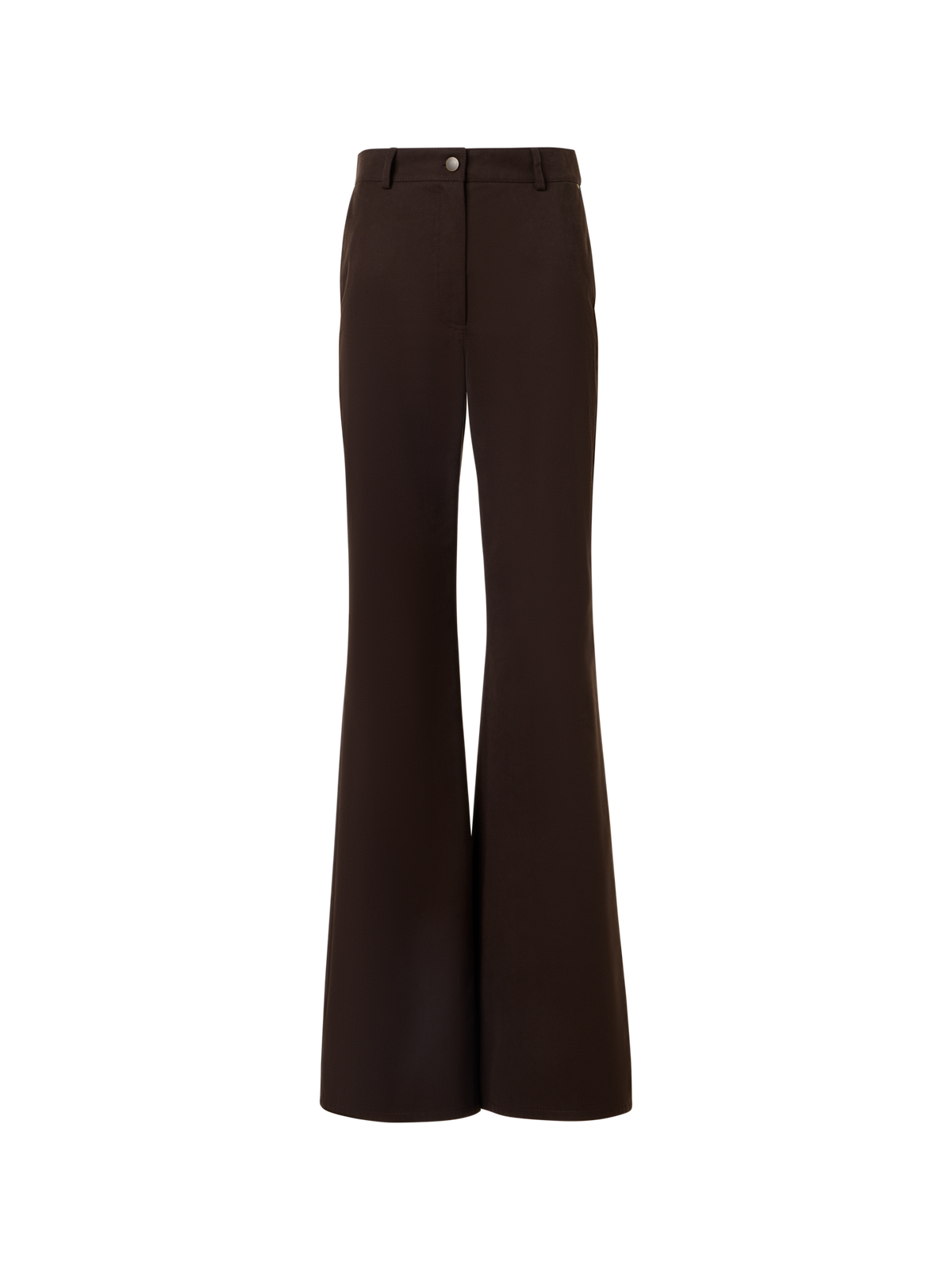 Designer Celia Bootcut Hose aus Baumwoll-Gabardine - Braun