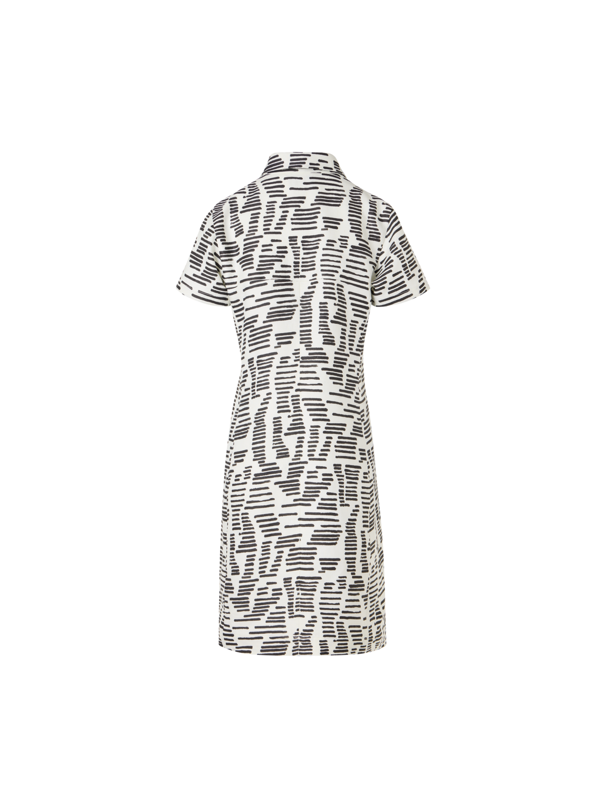 Designer Kurzärmeliges Polo-Kleid mit Dance Movements Print - Bunt
