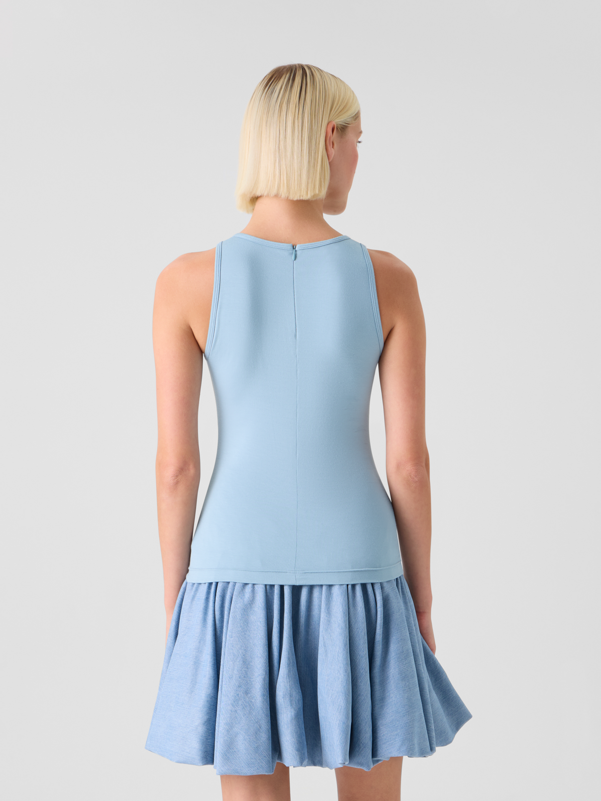 Designer Tailliertes Speedo-Top aus Stretch-Modal-Jersey - Blau #editorial