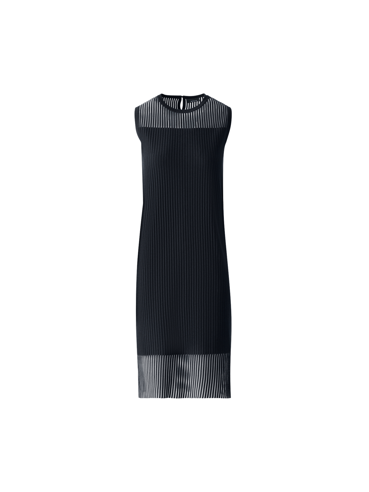 Designer Halbtransparentes Strickkleid - Schwarz