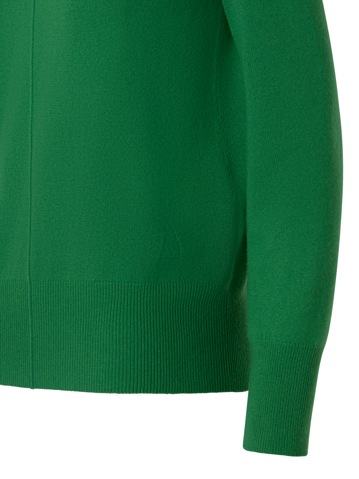 Designer Kaschmirpullover mit weitem Rollkragen - Grün