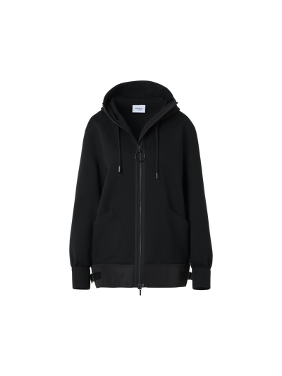 Designer Sweatshirtjacke aus Baumwollmischung - Schwarz