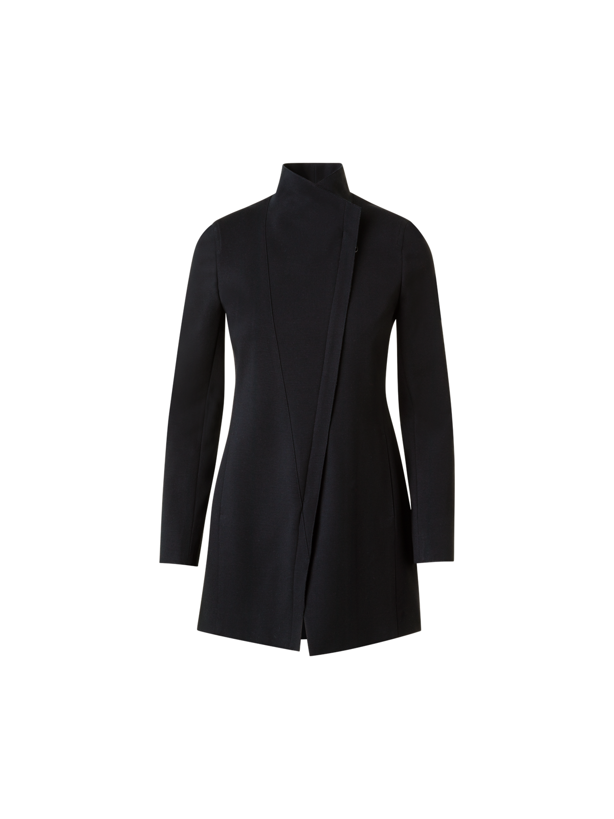 Designer Langer Jersey-Blazer - Schwarz