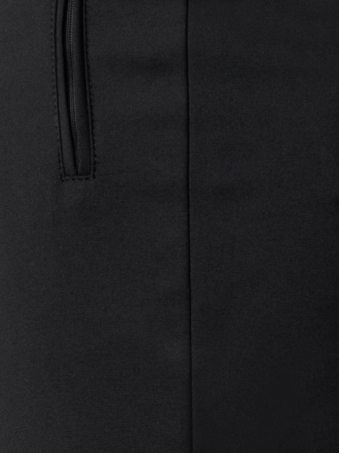 Designer Lange Hose aus Baumwolle mit Stretch - Schwarz