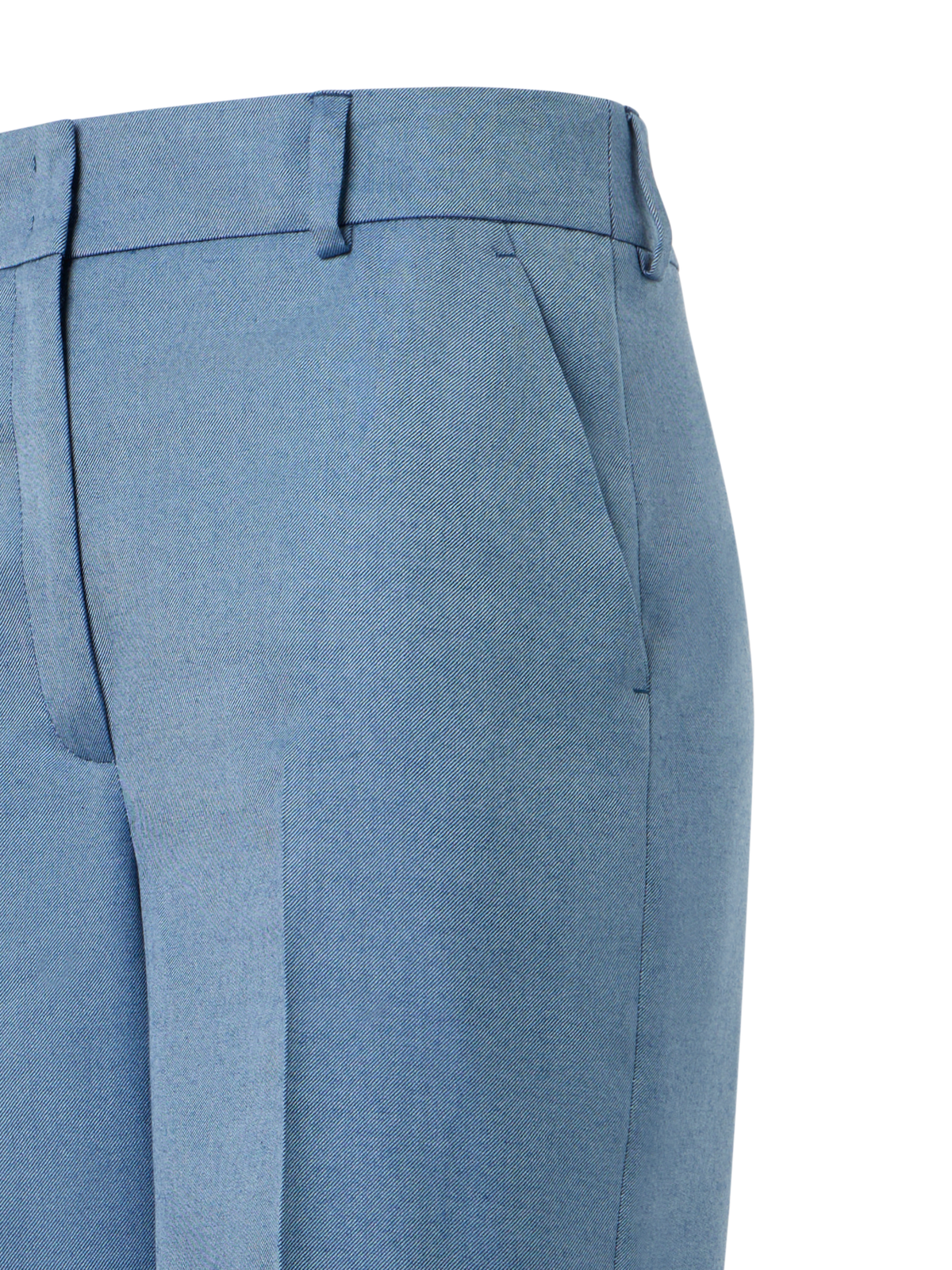 Designer Weite Hose aus Kaschmir-Seiden-Gabardine