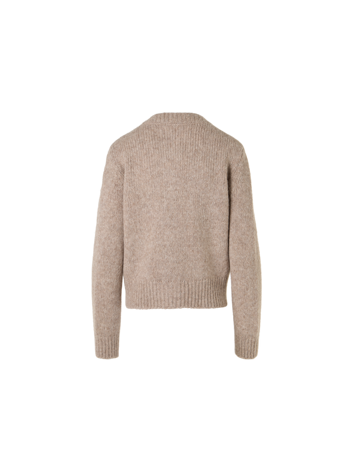 Designer Cardigan aus flauschigem Alpaka - Beige